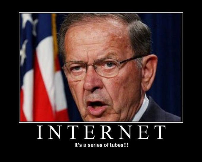 The Internet, it's a series of tubes!
